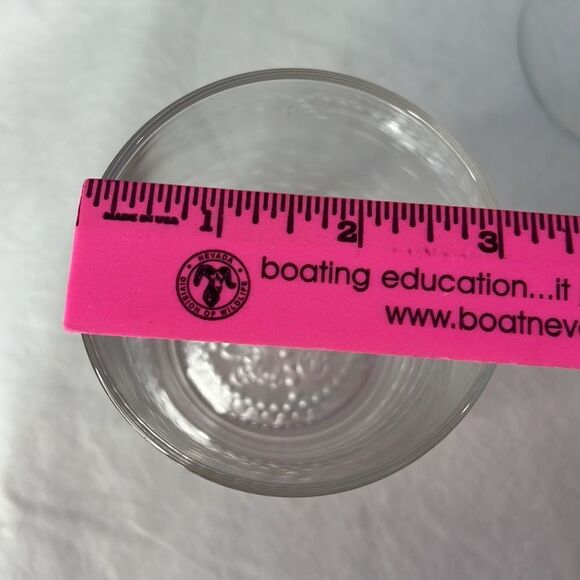 Crown Royal Rocks Glasses 8 Ounces 3 In Round 3 3/4 Inches Tall Stamped Bottom - Picture 6 of 11